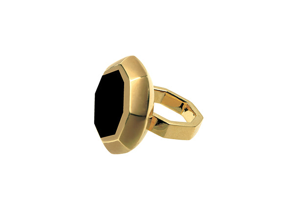 Otto Ring Yellow Gold Onyx