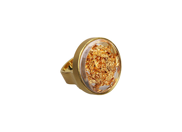 Pepite d'Or Round Ring
