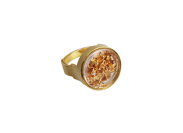 Pepite d'Or Round Ring