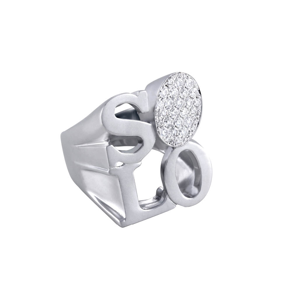 Rock Rings White Gold