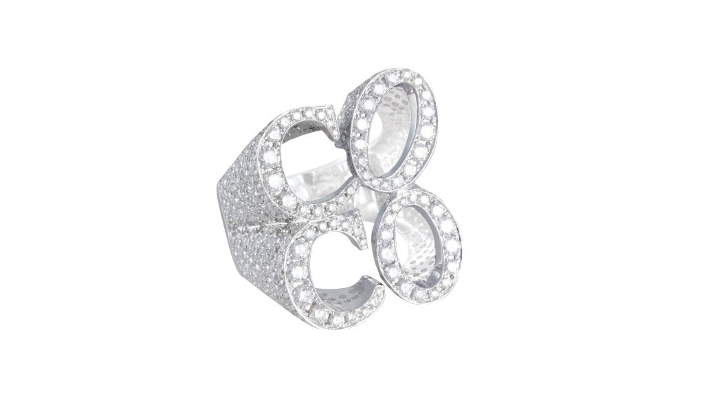 Rock Rings with Diamonds