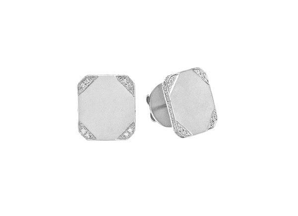Poker Earstuds with Diamonds