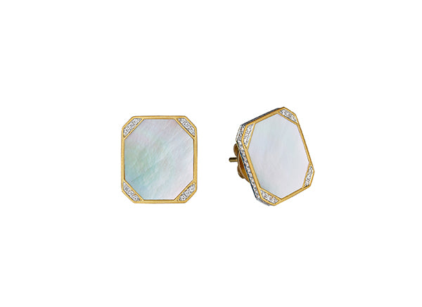 Poker Earstuds with Diamonds